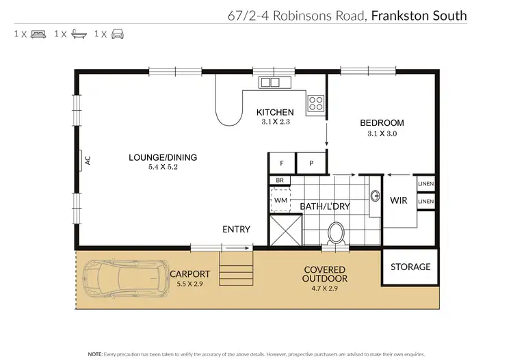 Floorplan of Homely unit listing, 67/2-4 Robinsons Road, Frankston South VIC 3199