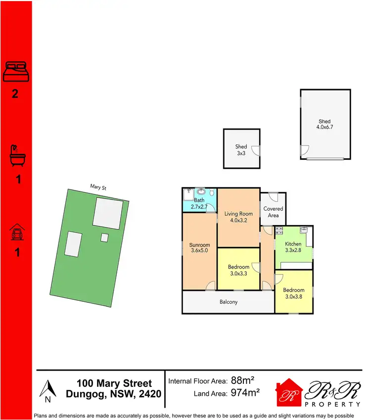 Floorplan of Homely house listing, 100 Mary Street, Dungog NSW 2420
