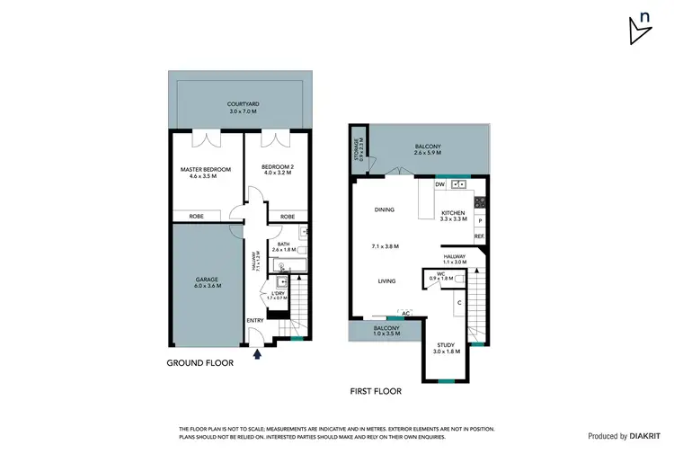 Floorplan of Homely townhouse listing, 7/65 Pommel Crescent, Epping VIC 3076