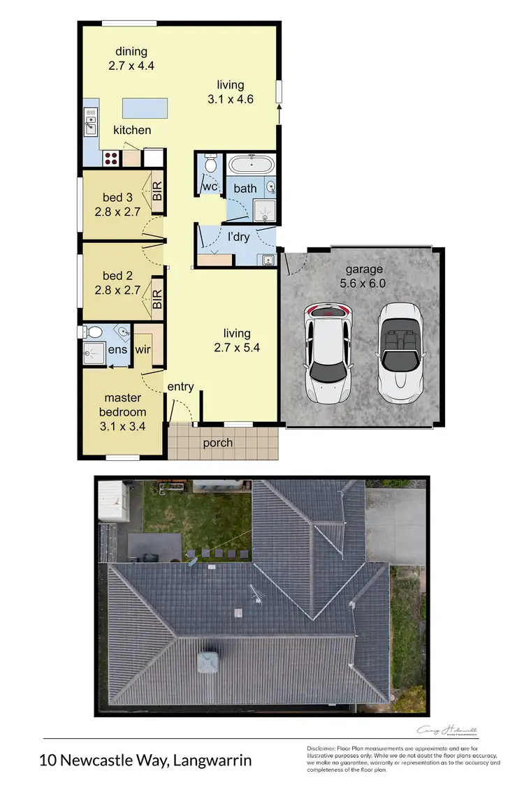 Floorplan of Homely house listing, 10 Newcastle Way, Langwarrin VIC 3910