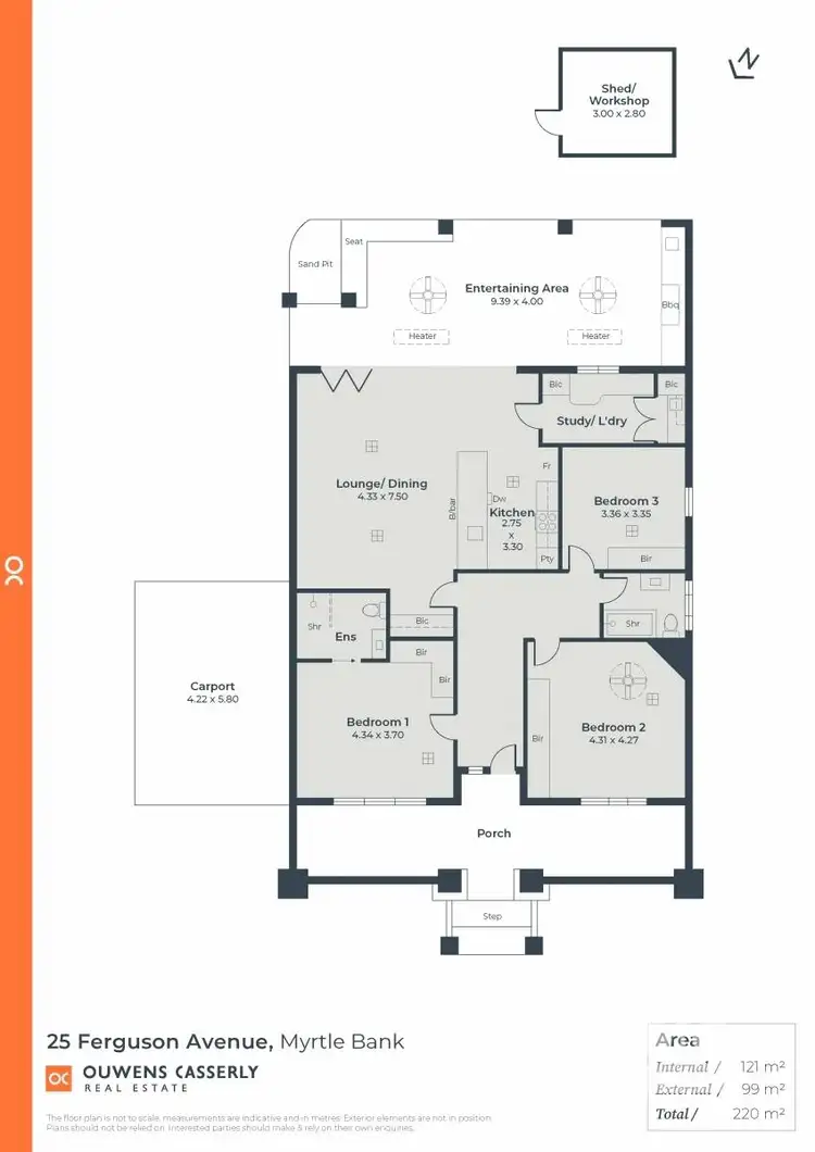 Floorplan of Homely house listing, 25 Ferguson Avenue, Myrtle Bank SA 5064