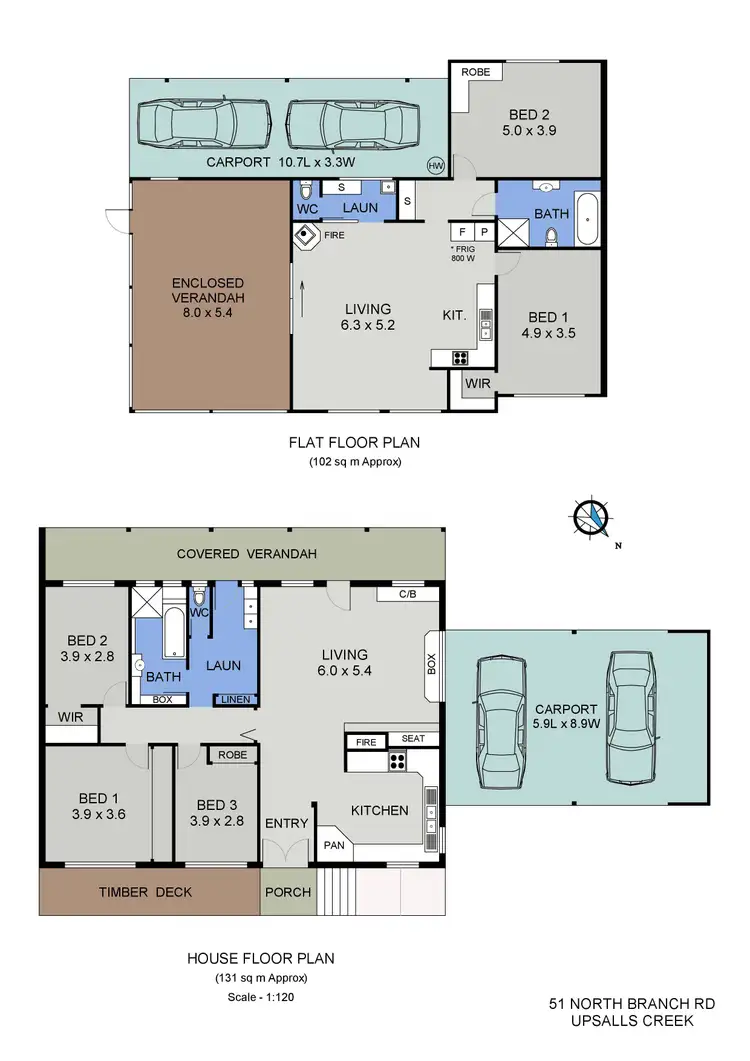 Floorplan of Homely rural property listing, 51 North Branch Road, Upsalls Creek NSW 2439
