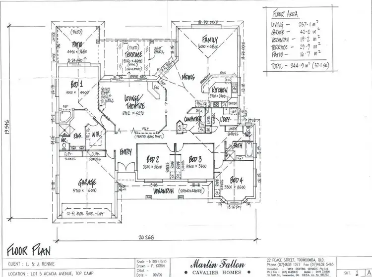 Floorplan of Homely house listing, 21 Lancaster Court, Top Camp QLD 4350
