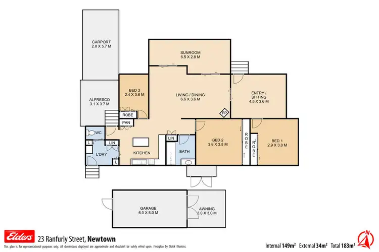 Floorplan of Homely house listing, 23 Ranfurly Street, Newtown QLD 4350