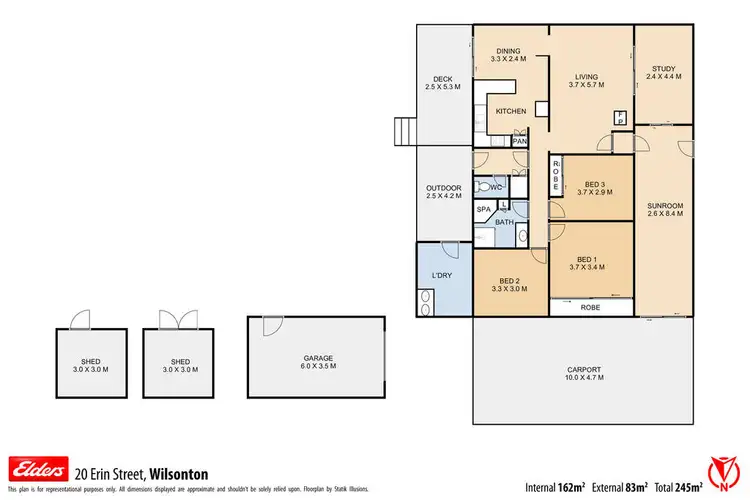 Floorplan of Homely house listing, 20 Erin Street, Wilsonton QLD 4350