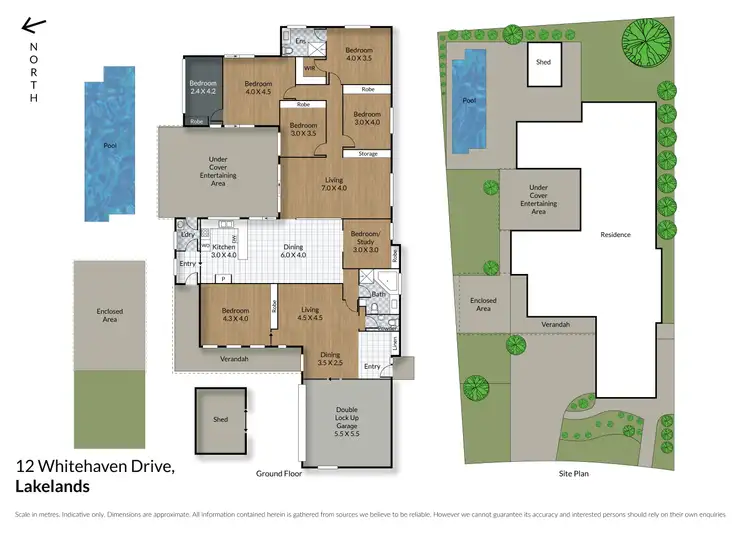 Floorplan of Homely house listing, 12 Whitehaven Drive, Lakelands NSW 2282