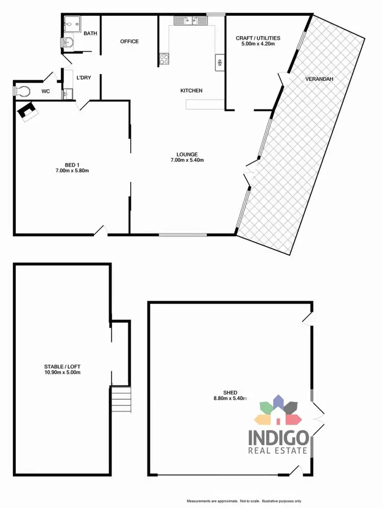 Floorplan of Homely house listing, 4 Beechworth-Stanley Road, Stanley VIC 3747