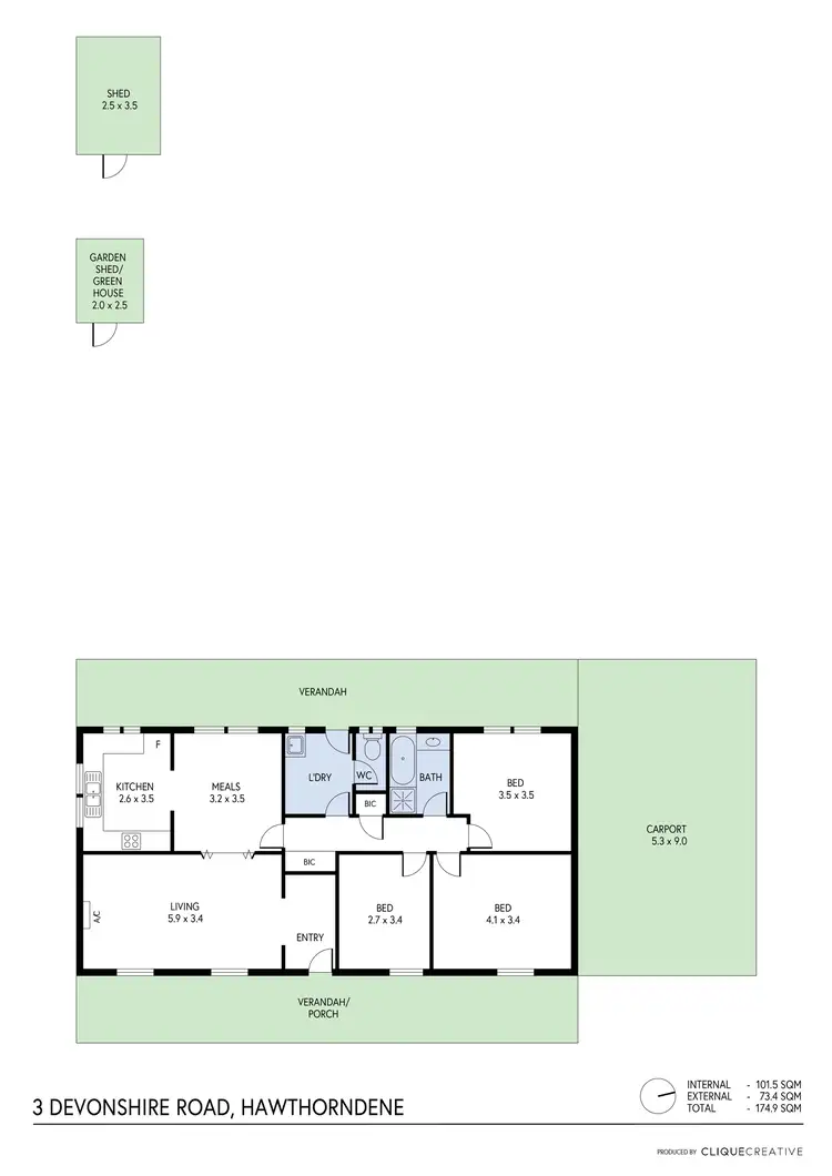 Floorplan of Homely house listing, 3 Devonshire Road, Hawthorndene SA 5051