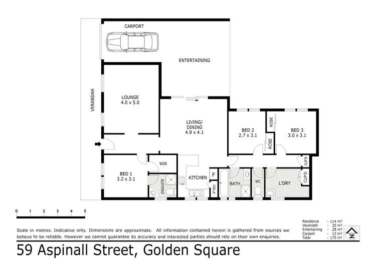Floorplan of Homely house listing, 59 Aspinall Street, Golden Square VIC 3555