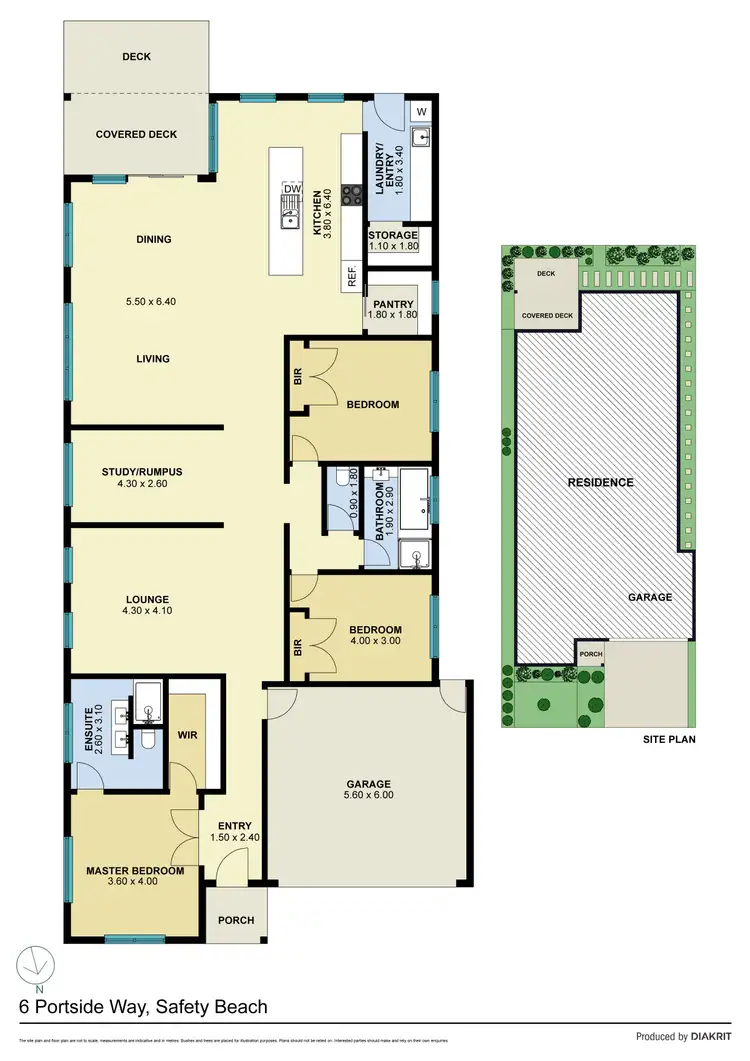 Floorplan of Homely house listing, 6 Portside Way, Safety Beach VIC 3936
