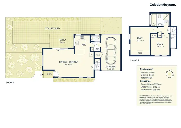 Floorplan of Homely townhouse listing, 1/3 Mill Lane, Hurlstone Park NSW 2193