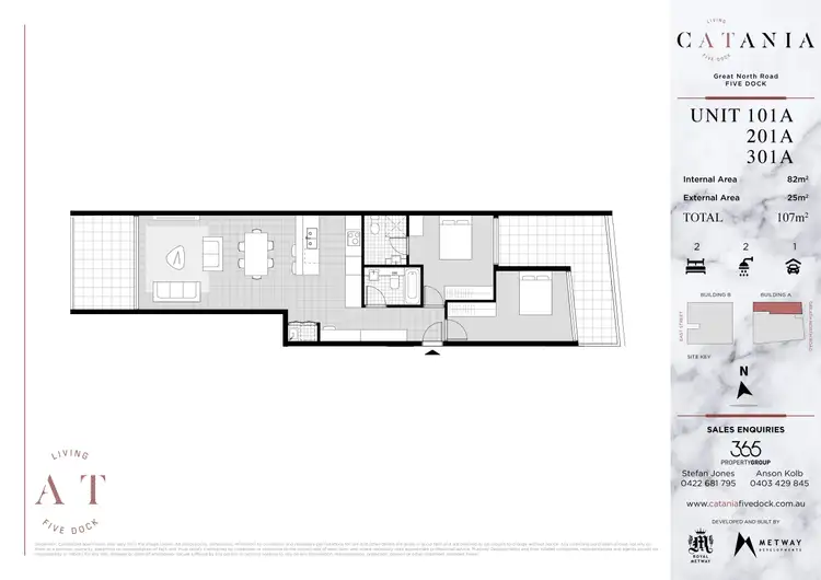Floorplan of Homely apartment listing, 201A/223 Great North Road, Five Dock NSW 2046