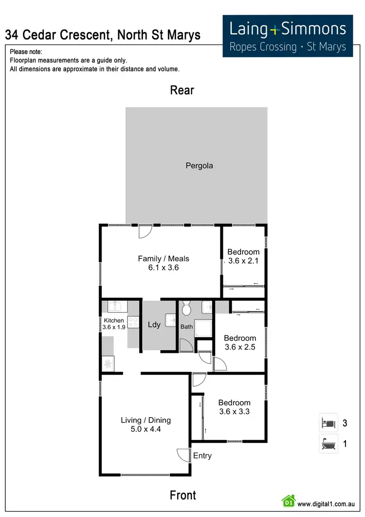 Floorplan of Homely house listing, 34 Cedar Crescent, North St Marys NSW 2760