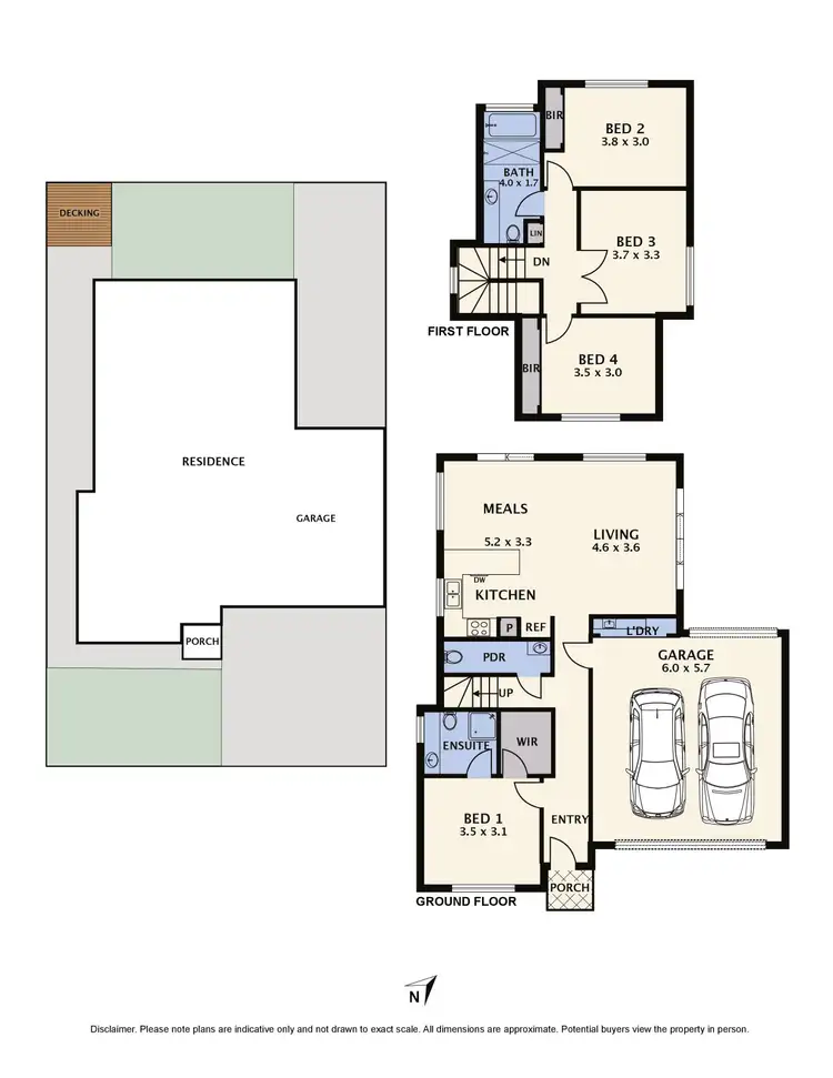 Floorplan of Homely townhouse listing, 1/87 Radford Road, Reservoir VIC 3073