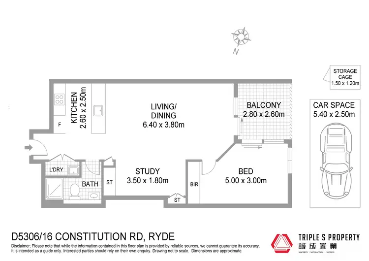 Floorplan of Homely apartment listing, D5306/16 Constitution Road, Ryde NSW 2112