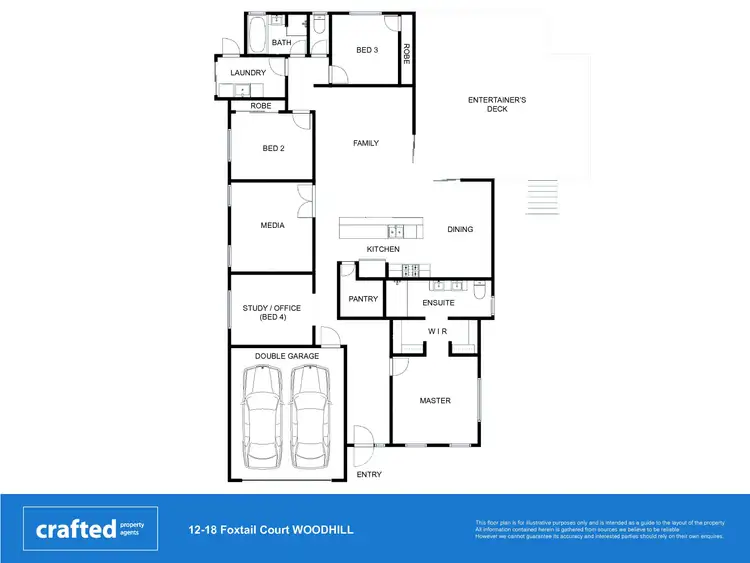 Floorplan of Homely house listing, 12-18 Foxtail Court, Woodhill QLD 4285