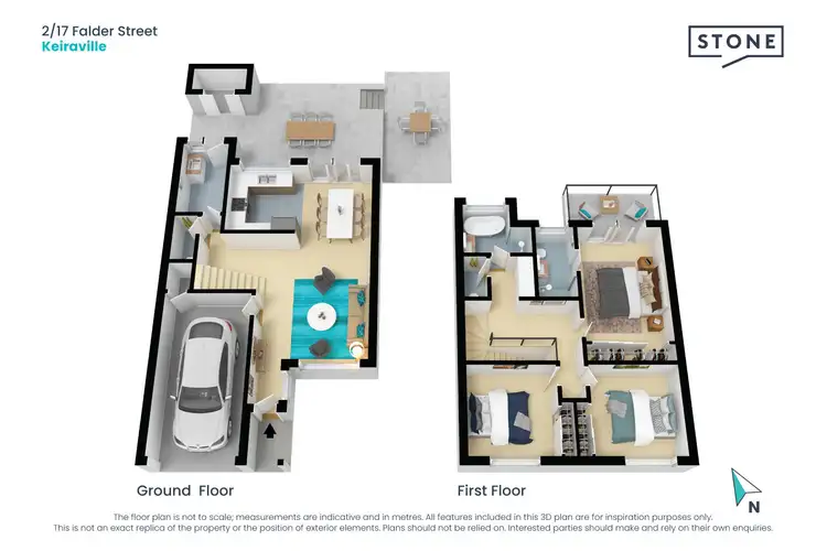 Floorplan of Homely townhouse listing, 2/17 Falder Place, Keiraville NSW 2500