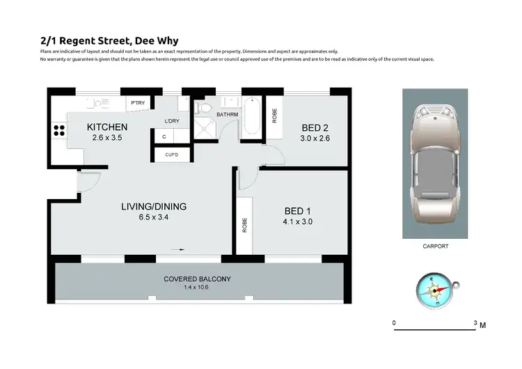 Floorplan of Homely unit listing, 2/1 Regent Street, Dee Why NSW 2099