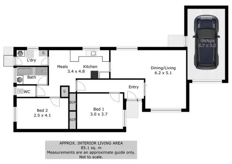 Floorplan of Homely unit listing, 4/10 Gitchell Street, Corowa NSW 2646