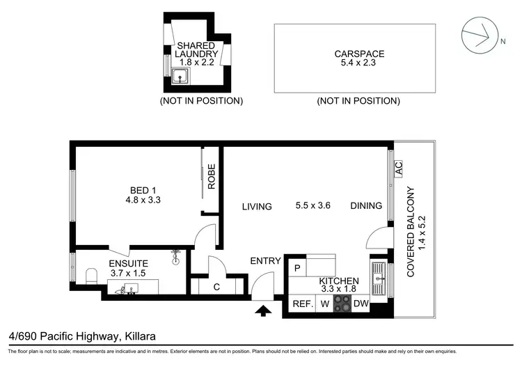 Floorplan of Homely apartment listing, 4/690 Pacific Highway, Killara NSW 2071