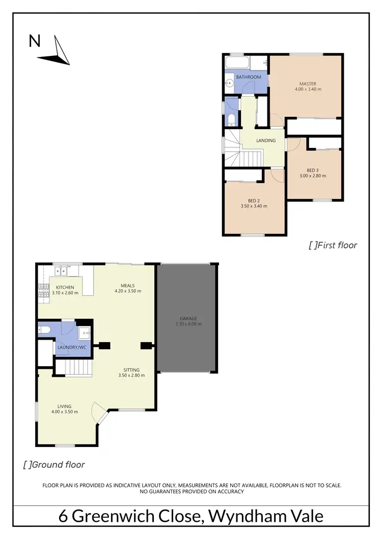 Floorplan of Homely house listing, 6 Greenwich Close, Wyndham Vale VIC 3024