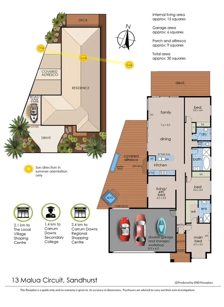 Floorplan of Homely house listing, 13 Malua Circuit, Sandhurst VIC 3977