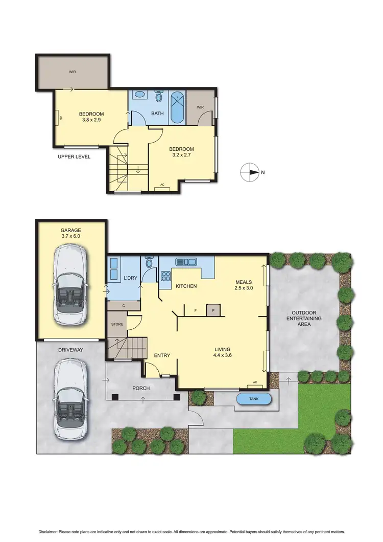 Floorplan of Homely townhouse listing, 1F Black Street, Reservoir VIC 3073