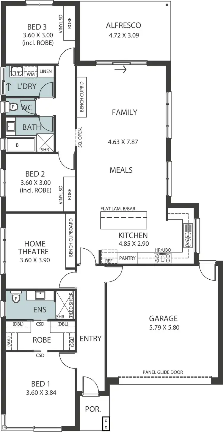 Floorplan of Homely house listing, 14 Espial Street, Seaford Heights SA 5169