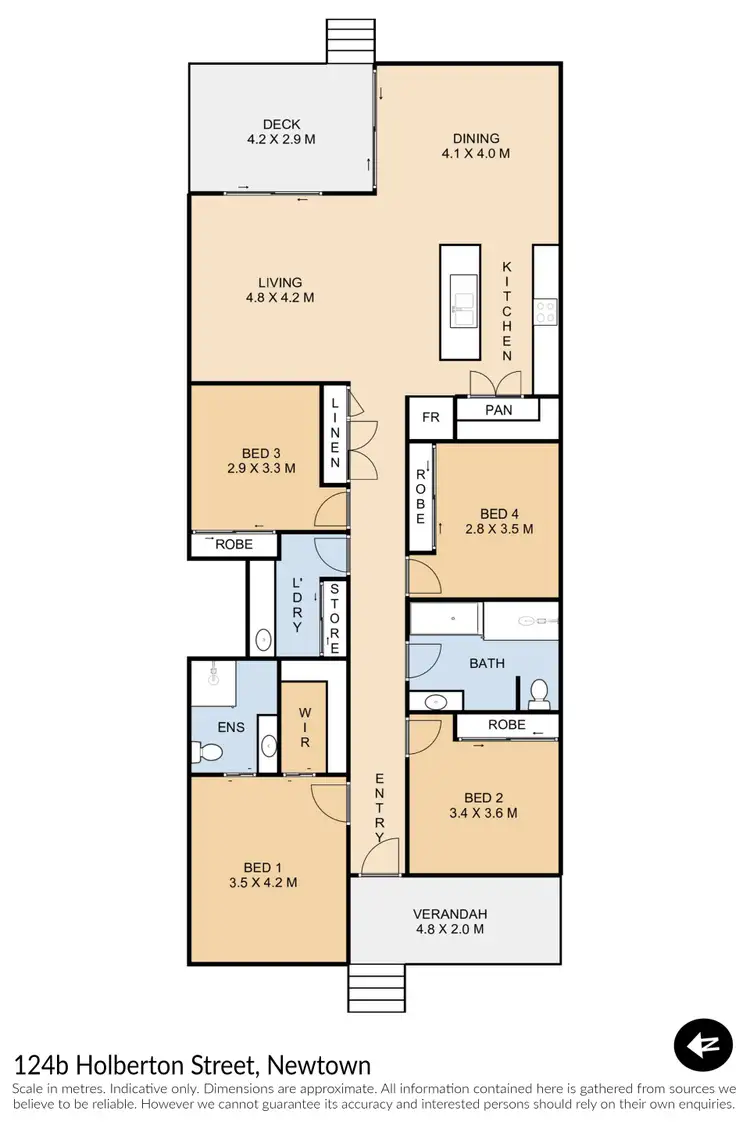 Floorplan of Homely house listing, 124B Holberton Street, Newtown QLD 4350
