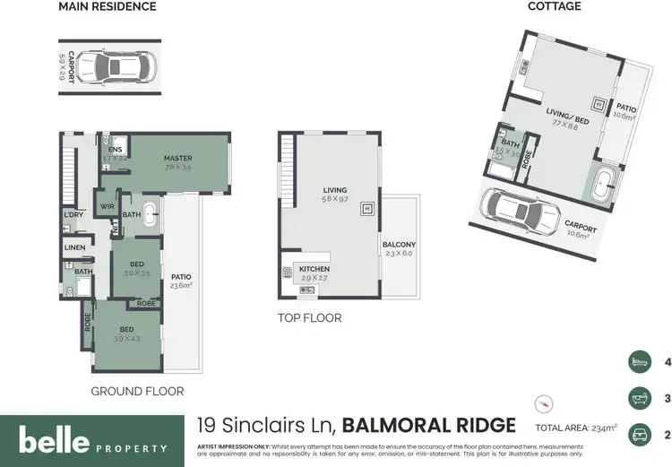 Floorplan of Homely house listing, 19 Sinclairs Lane, Balmoral Ridge QLD 4552