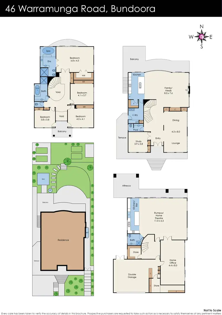 Floorplan of Homely house listing, 46 Warramunga Road, Bundoora VIC 3083