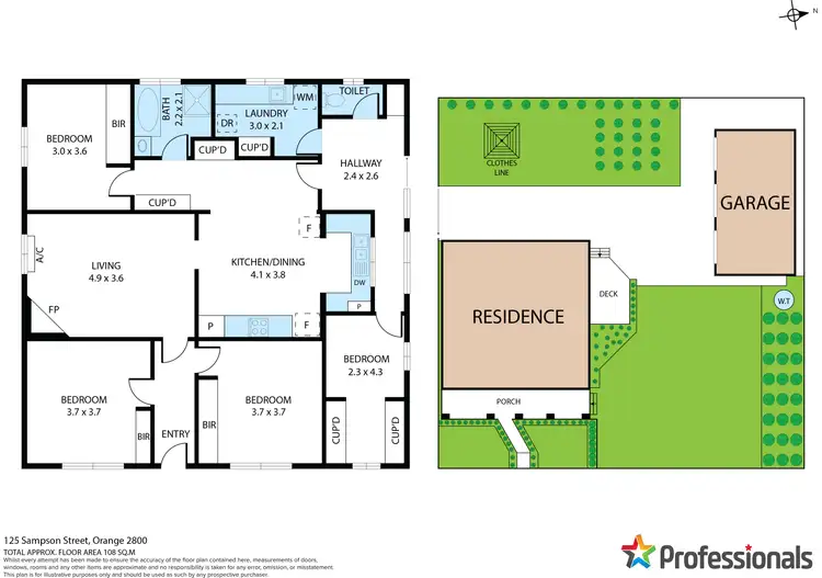 Floorplan of Homely house listing, 125 Sampson Street, Orange NSW 2800