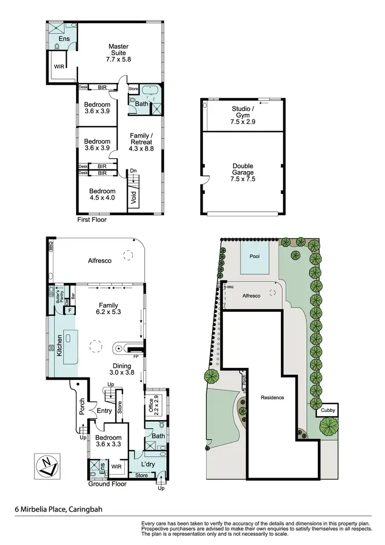 Floorplan of Homely house listing, 6 Mirbelia Place, Caringbah NSW 2229