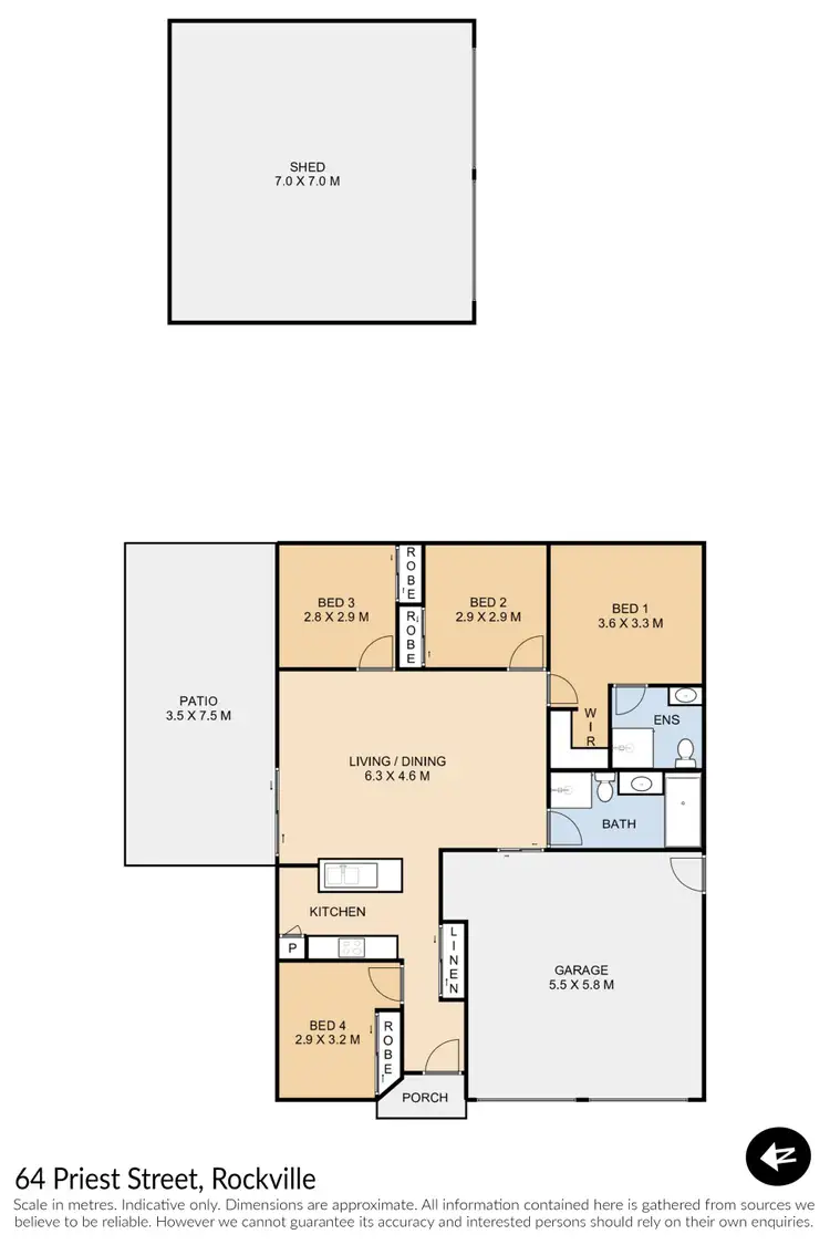 Floorplan of Homely house listing, 64 Priest Street, Rockville QLD 4350