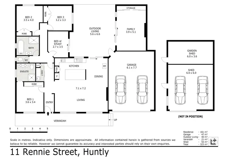 Floorplan of Homely house listing, 11 Rennie Street, Huntly VIC 3551