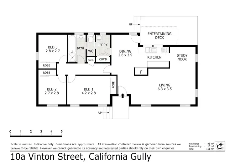 Floorplan of Homely house listing, 10A Vinton Street, California Gully VIC 3556