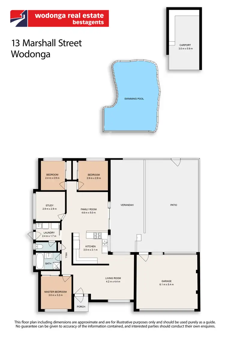 Floorplan of Homely house listing, 13 Marshall Street, Wodonga VIC 3690