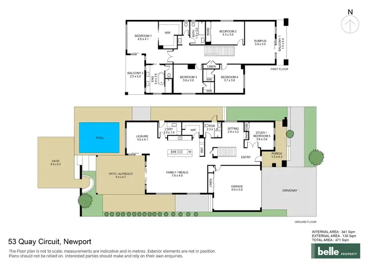 Floorplan of Homely house listing, 53 Quay Circuit, Newport QLD 4020