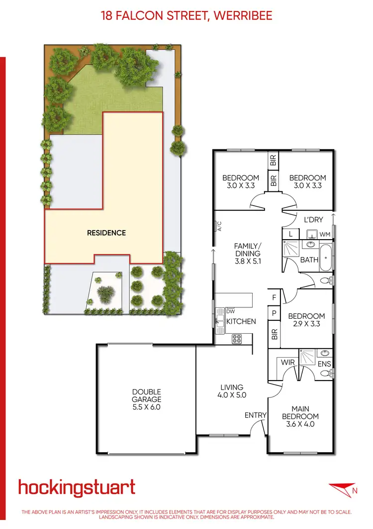 Floorplan of Homely house listing, 18 Falcon Street, Werribee VIC 3030