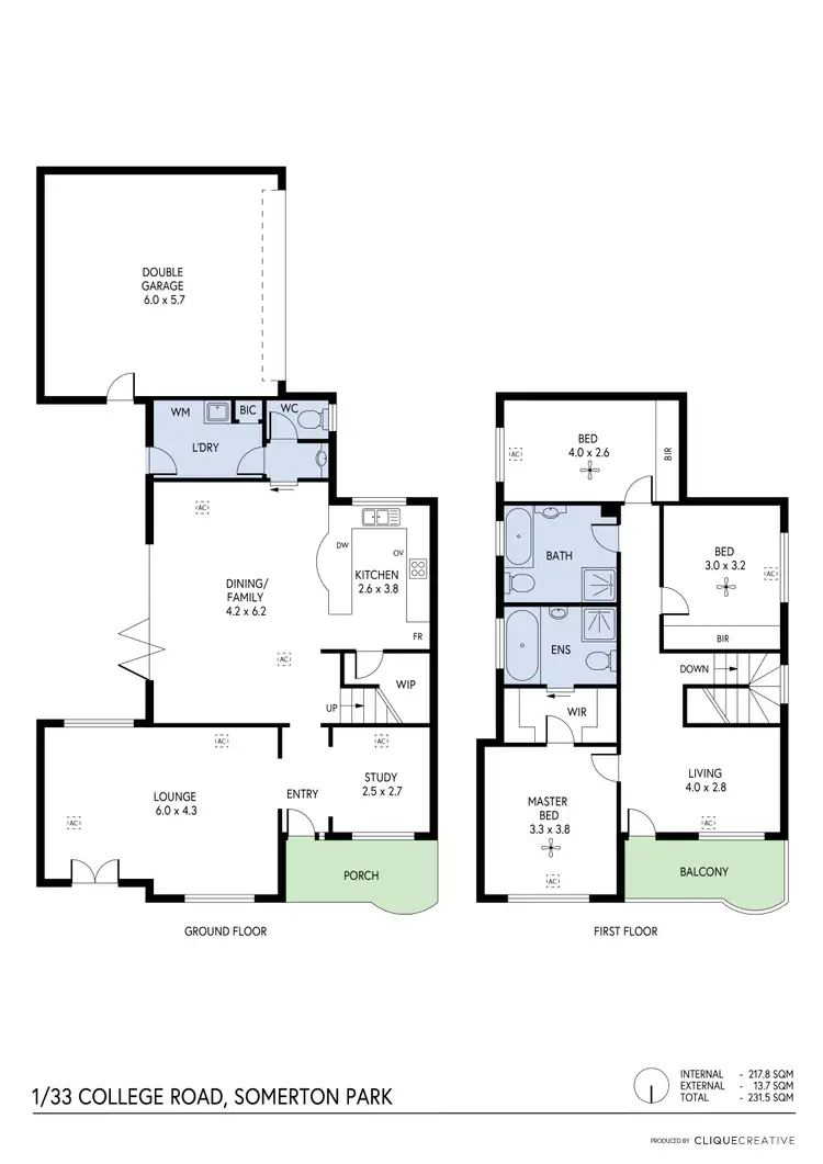 Floorplan of Homely house listing, 1/33 College Road, Somerton Park SA 5044
