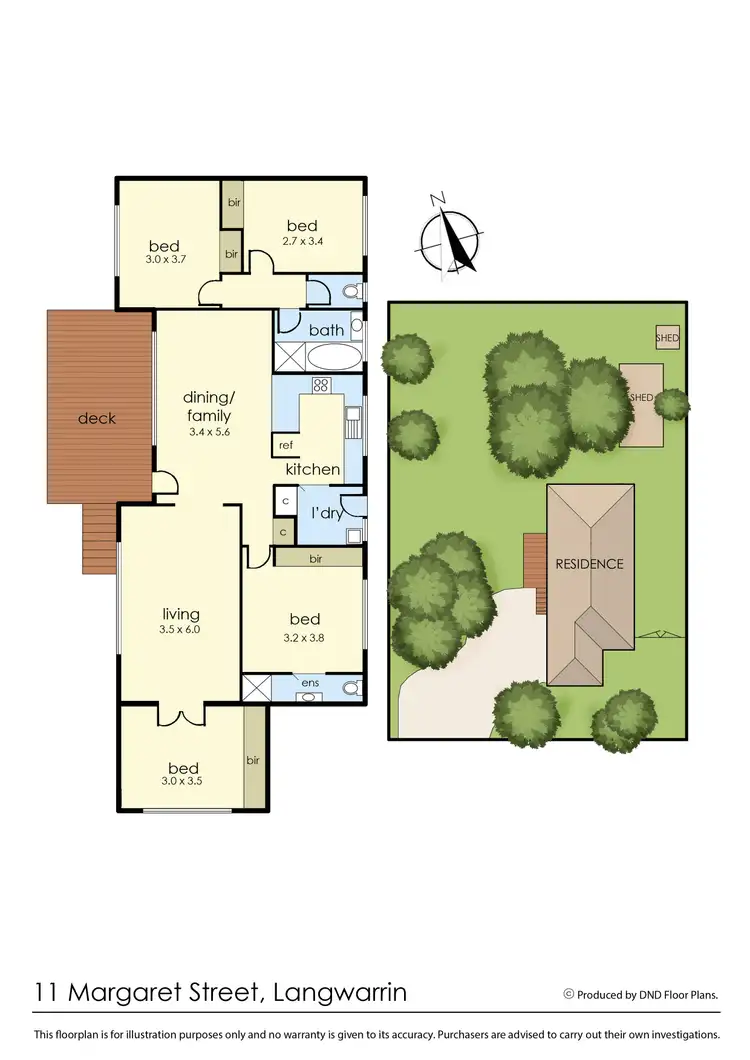 Floorplan of Homely house listing, 11 Margaret Street, Langwarrin VIC 3910