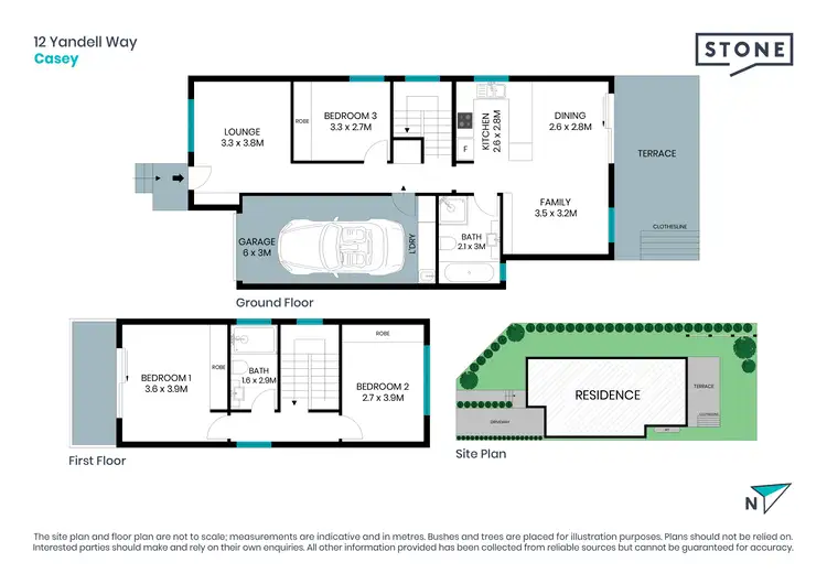 Floorplan of Homely house listing, 12 Yandell Way, Casey ACT 2913