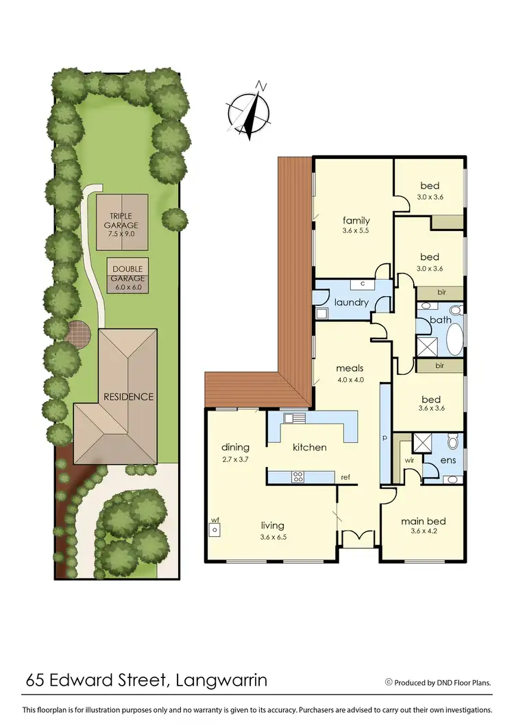 Floorplan of Homely house listing, 65 Edward Street, Langwarrin VIC 3910