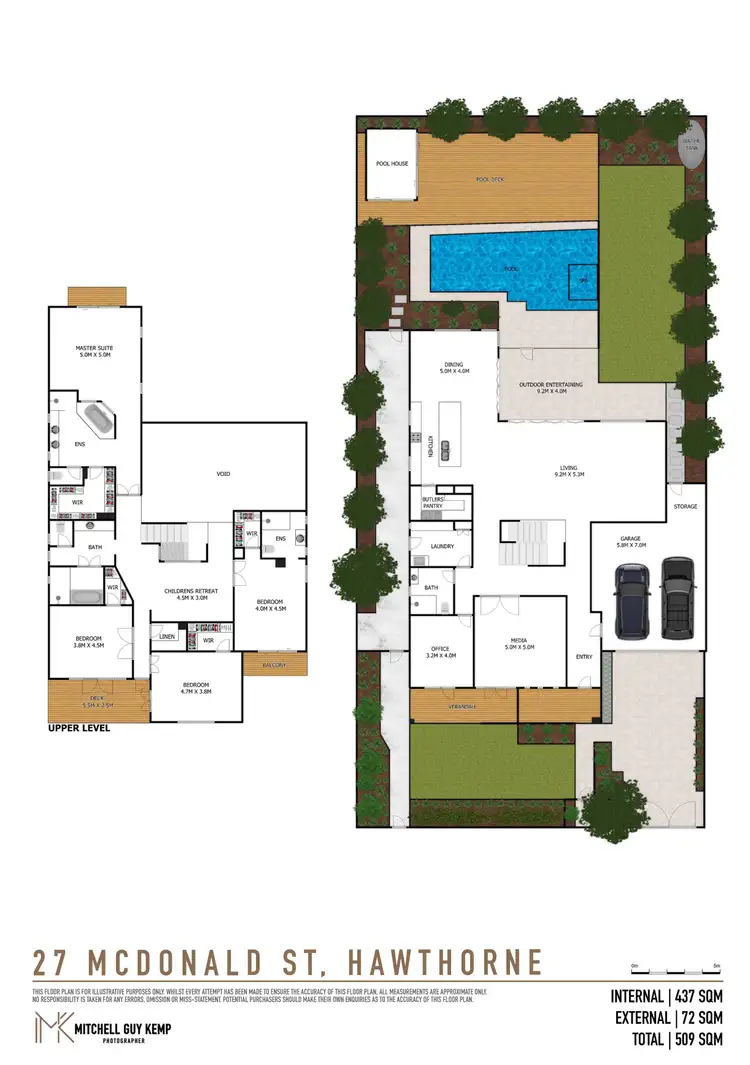 Floorplan of Homely house listing, 27 McDonald Street, Hawthorne QLD 4171