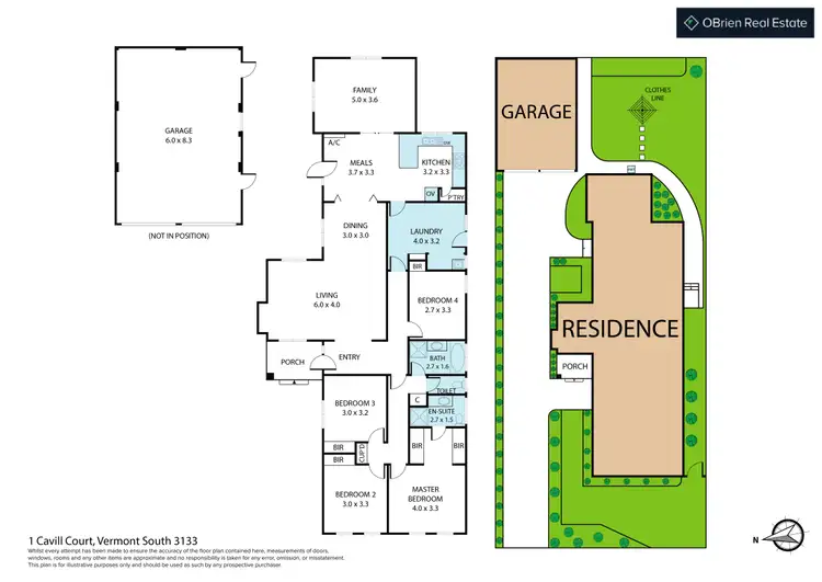 Floorplan of Homely house listing, 1 Cavill Court, Vermont South VIC 3133