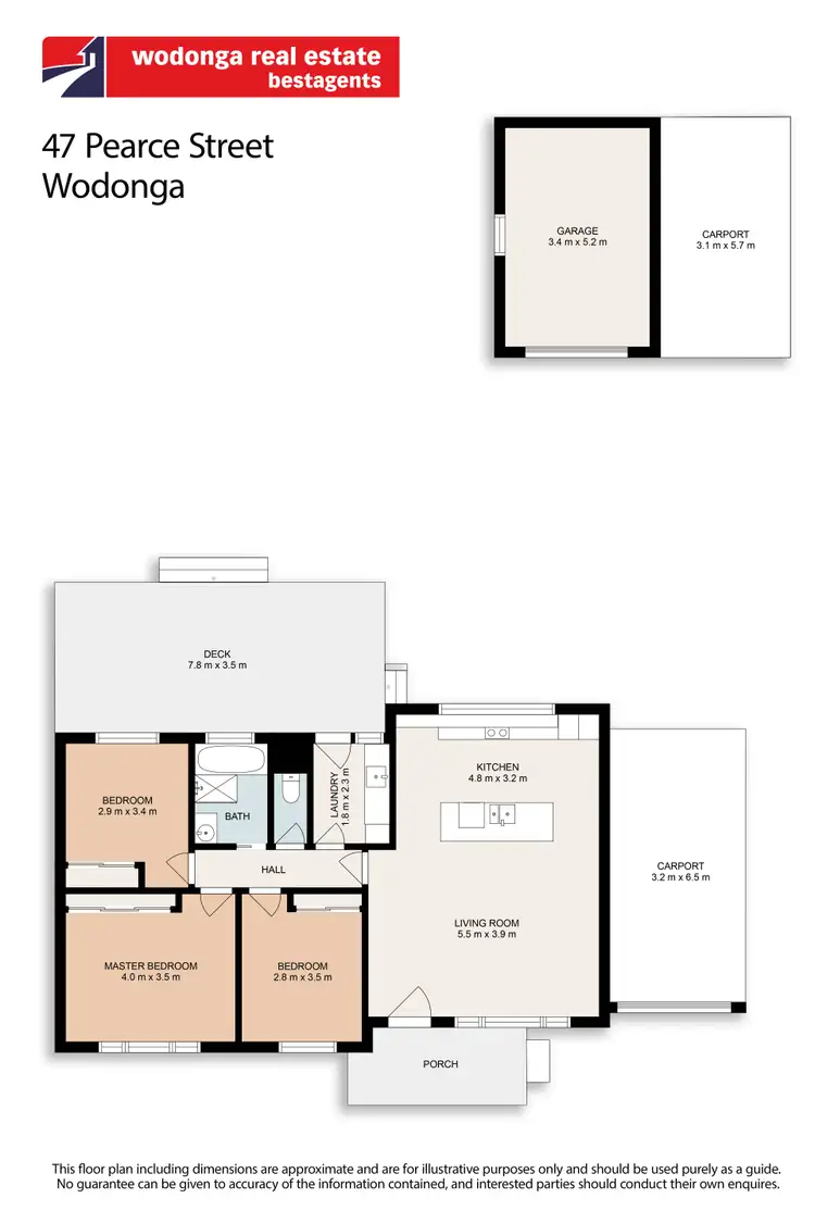 Floorplan of Homely house listing, 47 Pearce Street, Wodonga VIC 3690