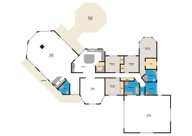Floorplan of Homely house listing, 3 Oxford Street, Drouin VIC 3818
