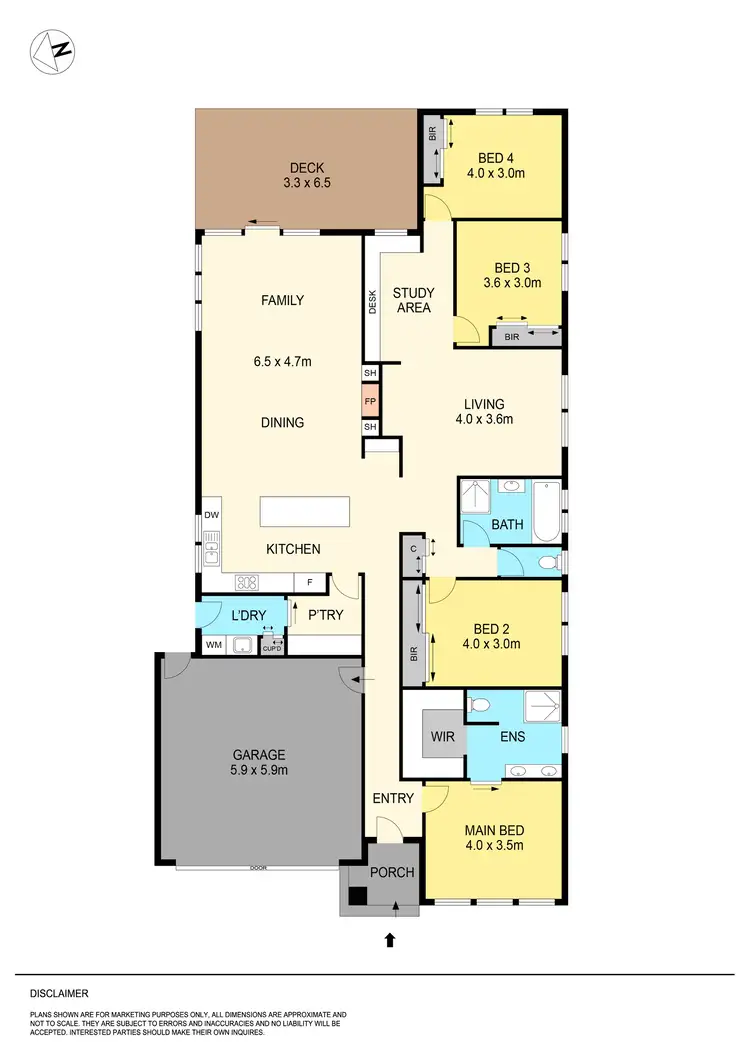 Floorplan of Homely house listing, 177 Dyson Drive, Alfredton VIC 3350