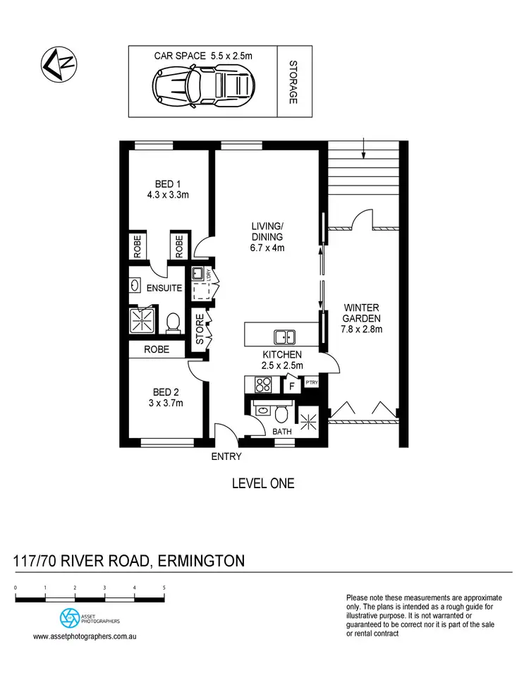 Floorplan of Homely apartment listing, 117/70 River Road, Ermington NSW 2115