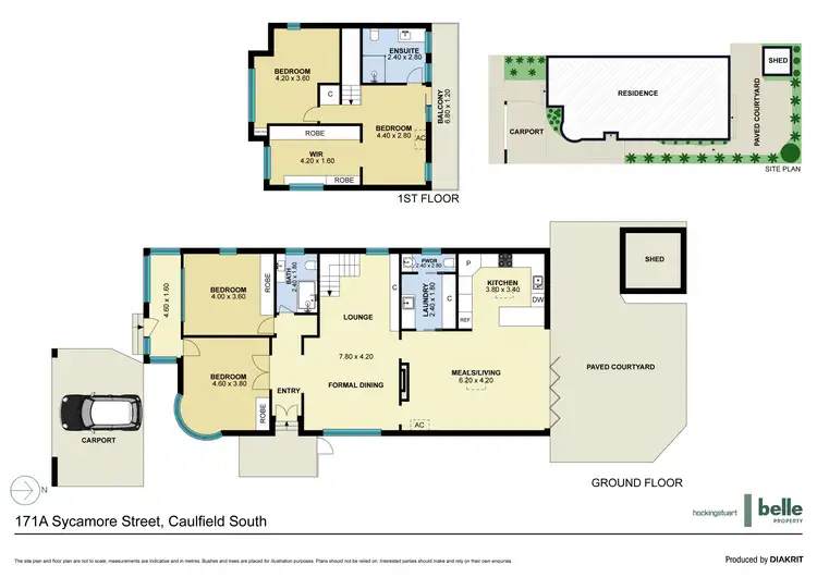 Floorplan of Homely townhouse listing, 171a Sycamore Street, Caulfield South VIC 3162